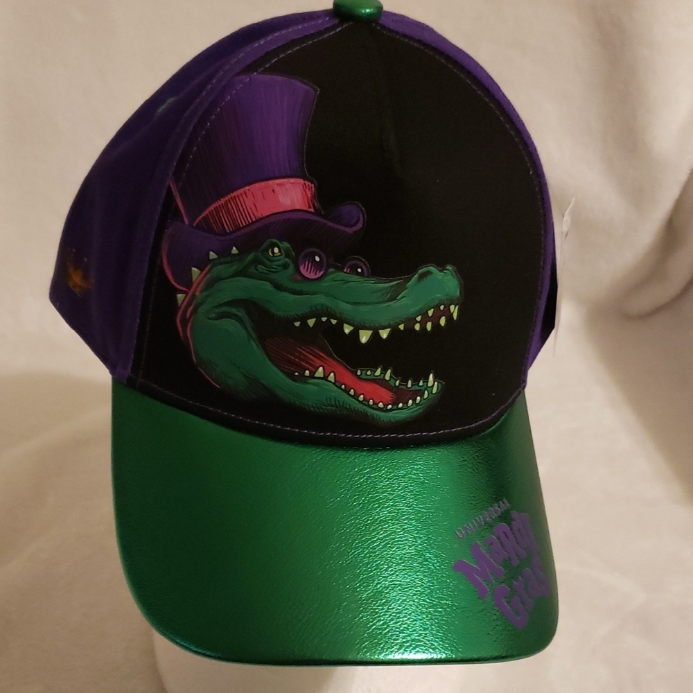 Mardi Gras Alligator Hat - Purple and Green